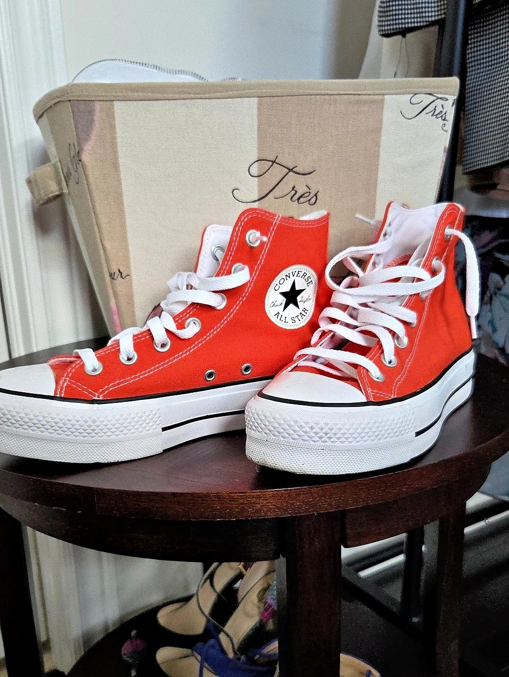 Converse Chuck Taylor All Star Move High Top Red & White US 7